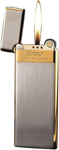 Encendedor de puros de cobre y latón de llama suave, encendedor de cigarrillos recargable, encendedor de butano recargable, encendedor delgado