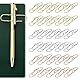 JNYUTEEN 30 Stück Metall Stift Clip, 3 Farben Büroklammerhalter Stiftclips, Stift Clip Assistent Stifthalter Clip Stiftehalter Clip Metall Stiftklammern für Bücher Notizbücher Tagebücher Kalender