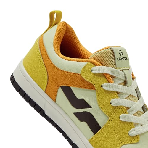 Campus Men's CRUVO Yellow Sneakers 8UK Yellow/Orange - Image 7