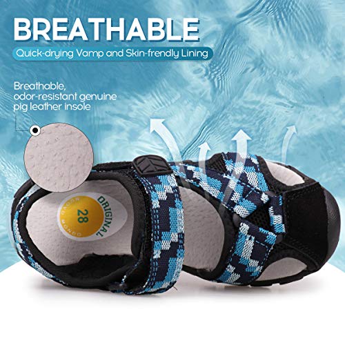 Image of UOVO Boys Sandals Kids Sandals Hiking Athletic Closed-Toe Beach Summer Sandals for Boys Quick-Drying