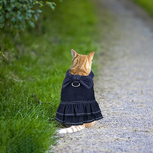 Puppy Dresses For Girl Dog Dress Spring And Summer Pet Clothing Spring Cute Pet Supplies Denim Dress Pet Denim Dress Small Puppy Girl #TOP3