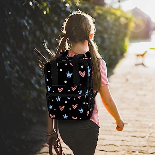 Sac à dos mignon couronne et cœur pour illuminer les journées - 7