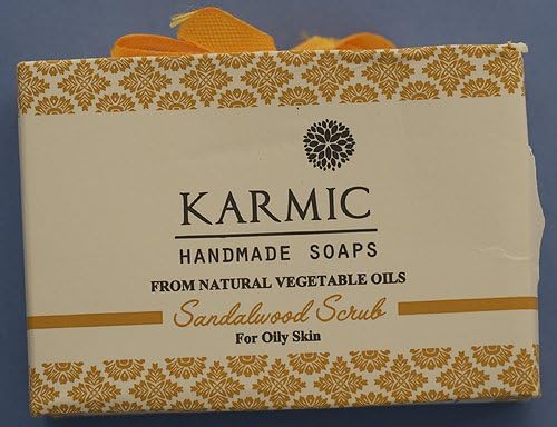 Sandalwood, Ayurveda Herbal Soap. Helps Dry Skin, Acne, Controls Facial Hair, Anti Aging, Anti Bacterial