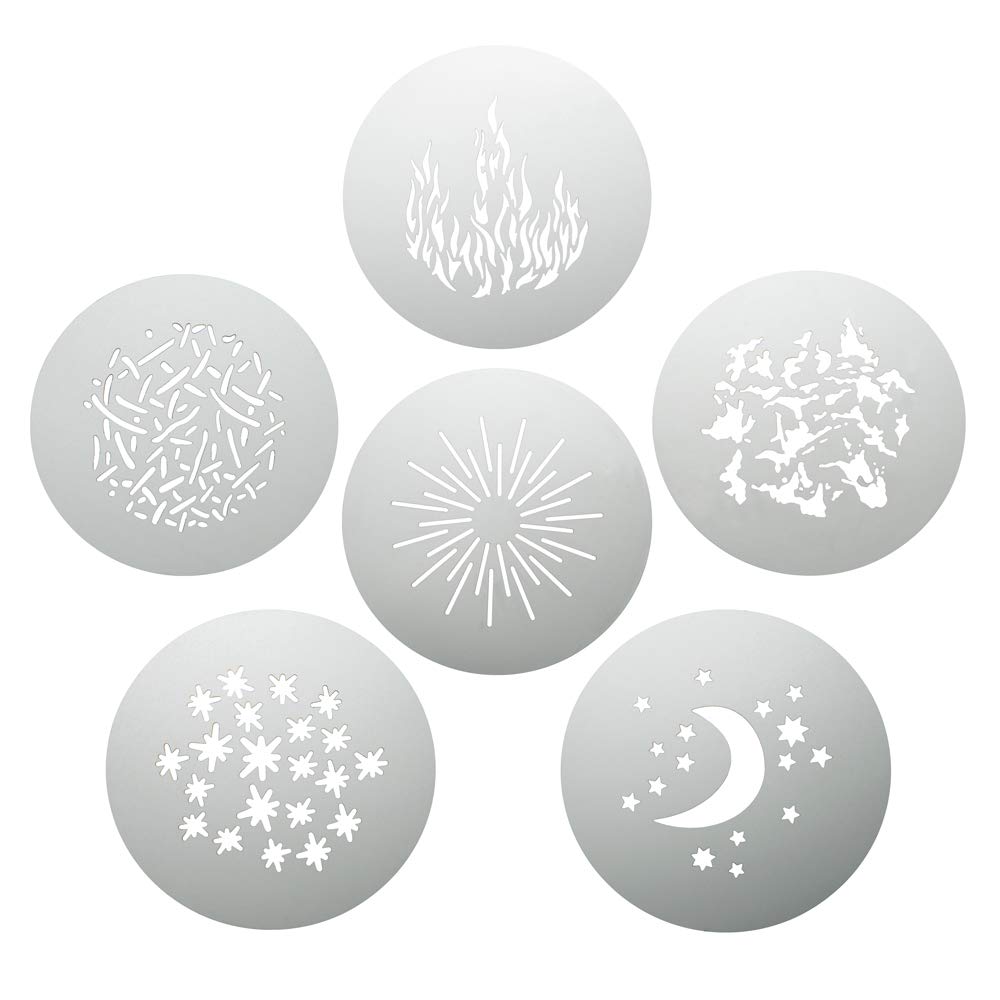 Godox S30 Projektionsaufsatz - LED-Scheinwerfer Zubehör SA-09 GOBO Set mit 6 verschiedenen Bildern für unterschiedliche Fotoeffekte - Kunststoff Scheibe