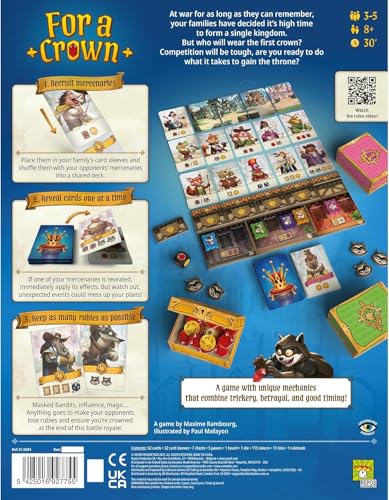 For A Crown juego de mesa estrategia para 3-5 jugadores miniatura 3