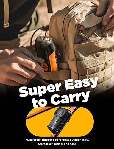 Lisen Bicycle Pump Electric, Portable Bike Tire Inflator Air Compressor 150 Psi Cordless Air Pump For Bike thumb #6