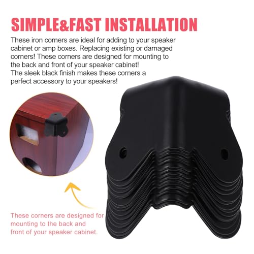 Protector metálico de esquinas Hohopeti 16 unidades para bafles 4