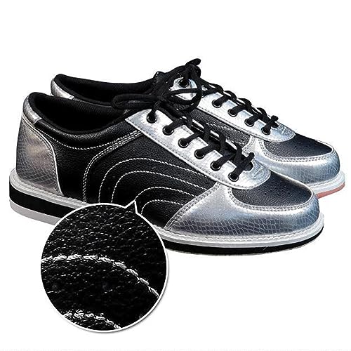 DHAEY Bowling Shoes for Men Women Breathable Lightweight Bowling Sneakers Comfortable Non-Slip Indoor Beginner Bowling Sneakers for for Right Handed Bowlers (Color : Orange, Size : 11 Women/9.5 Men)3