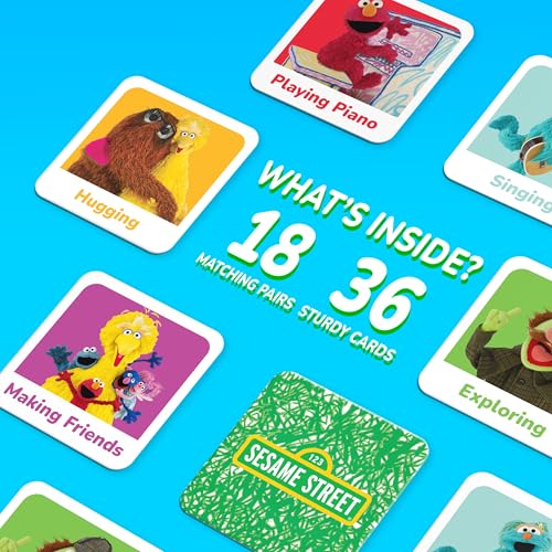 Sesame Street Matching Game juego de cartas para niños miniatura 5