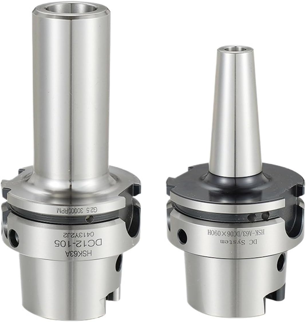1pcs High Precision HSK63A DC6 DC8 DC12 90L 120L 160L Tool Holder Pull Back Collet Chuck NC Engraving Machine Milling Cutter Tools(HSK63A-DC12-200L)