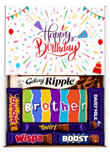 Sweet Shoppe Brother Chocolate Hamper Sweet Box Letterbox Friendly Birthday Gift for Brother Chocolate Gift for Him