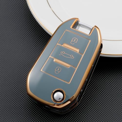 Funda de llave TPU para Peugeot y Citroën de 3 botones