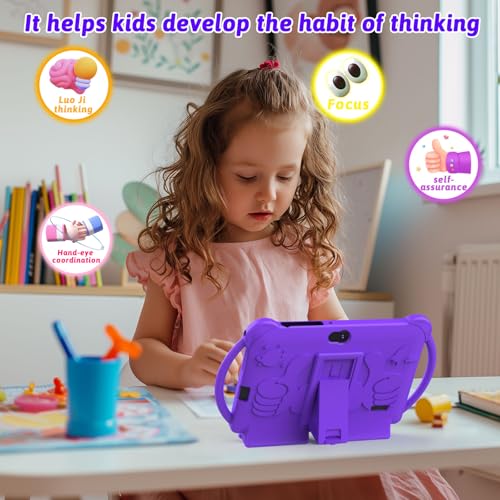 Image of Kids Tablet 7 inch for Boys Girls Android Tablets for Kids, 4GB RAM 32GB ROM Toddler Tablet, WIFI Bluetooth, Safety Eye IPS Screen, Parental Control, Dual Camera Shockproof Case for Educational Games