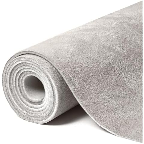 Babnecl Light Grey Suede Headliner Fabric Cover