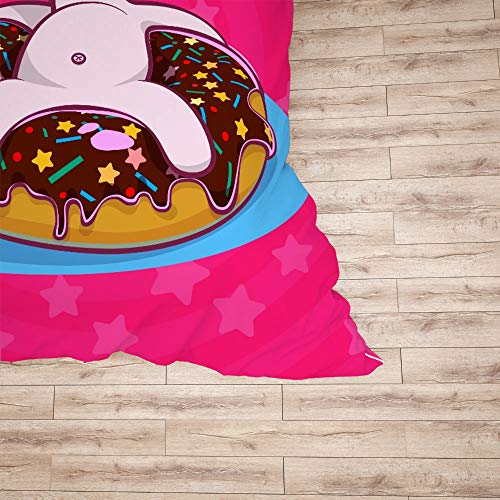 Parure de lit double motif licorne au repos de qualité supérieure CHEHONG