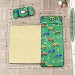Primlect Nap Mat: Soft Portable Sleeping Bag Detachable Pillow Mat Blanket 2" Thickened Extra Large Kids Toddler Mats for Preschool and Daycare - Image 3