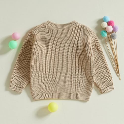 Toddler Baby Boy Girl Golf Outfits New to The Club Knit Pullover Sweater Infant Fall Winter Clothes3