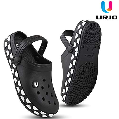 Image of URJO GEMS Kid's Clogs /Sandals with Adjustable Back Strap Ultra Soft & Flexibility Anti Skid Comfortable Waterproof Daily Mules Clogs /Sandals Boy's & Girl's