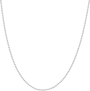 clara Anti-Tarnish 92.5 Sterling Silver Ball Chain Necklace in 16 18 24 inches | Gift for Women & Girls-picture-16