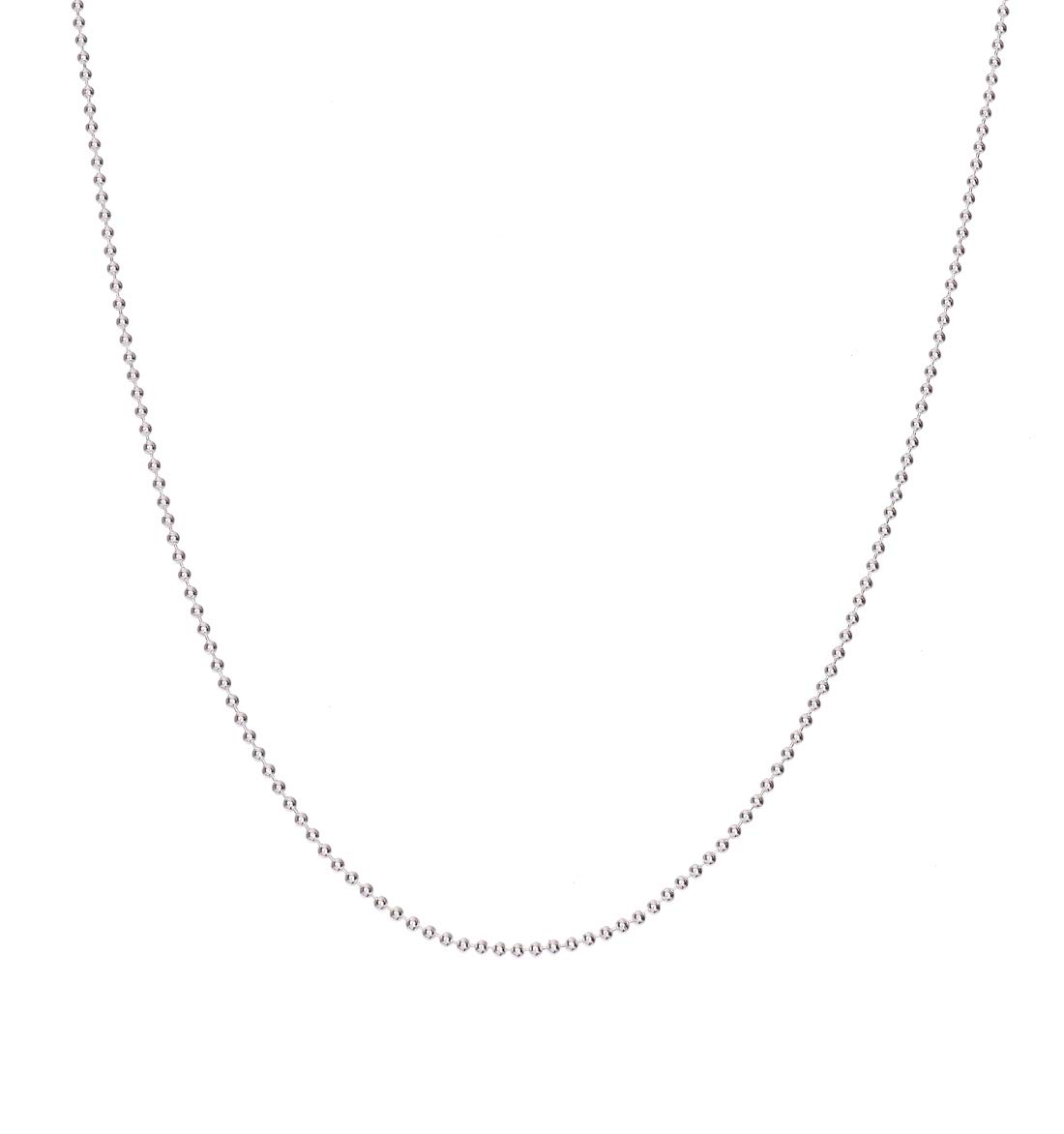 ClaraAnti-Tarnish 92.5 Sterling Silver Ball Chain Necklace in 16 18 24 inches | Gift for Women & Girls