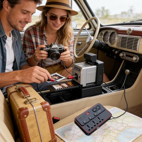 Convertidor de potencia para coche ideal para cargar el ordenador portátil en el camping 2