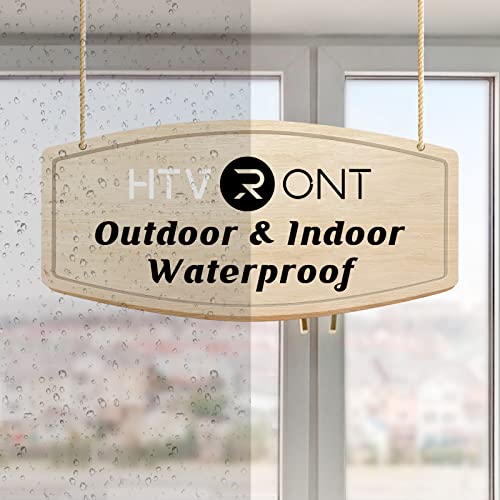 Image of HTVRONT Permanent Vinyl Roll, 2 Rolls 12 inch x 14FT Black & White Adhesive Vinyl Compatible with Cricut Cutting Machine, Silhouette Easy to Weed & Transfer