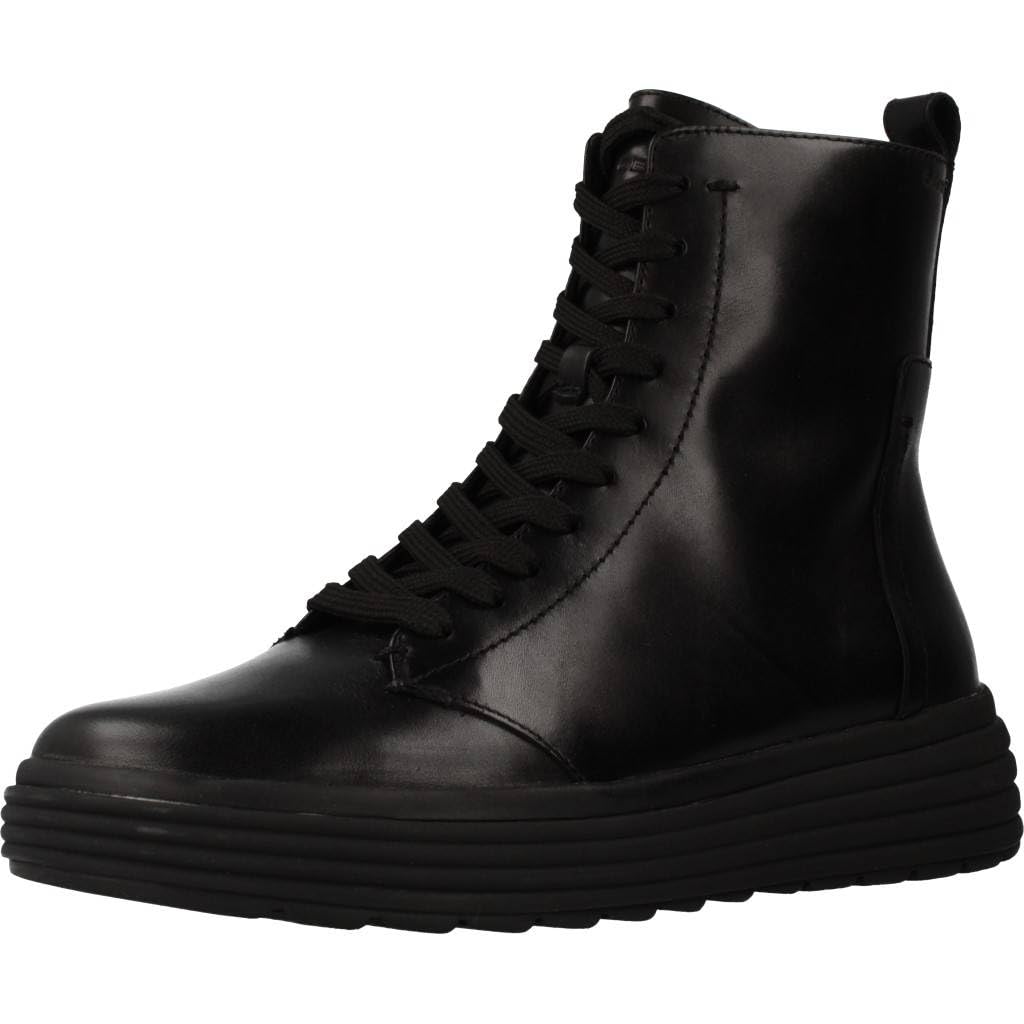 Geox , Lace-Up Boots, Female, Black, 3 Uk, Phaolae Ankle Boots