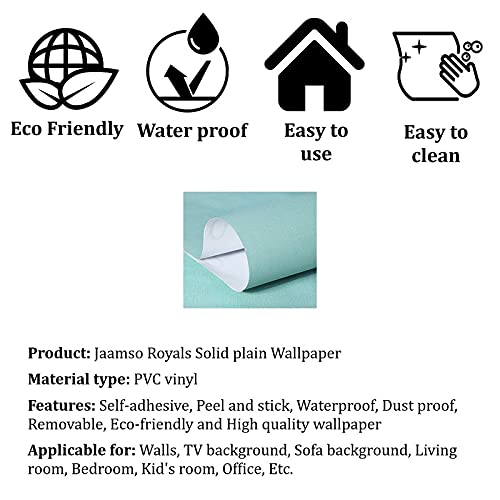 Image of Jaamso Royals Light Blue Plain matt Wallpaper - Self Adhesive, Water Proof, Peel and Stick Sticker (60 CMx 500 CM, Light Blue)