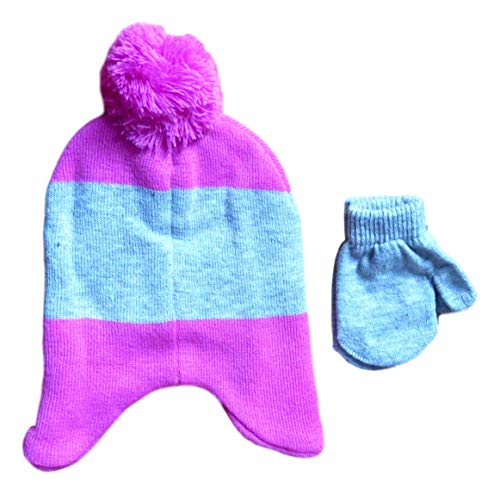 Disney Junior Vampirina Girls' Laplander Beanie Hat and Mittens Set2