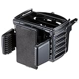 ナポレックス 車用ドリンクホルダー FizzスマートフォンACホルダー3D ブラック 首振り・回転・角度調整機能付きのスマホホルダー搭載 汎用 Fizz-1023