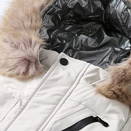 Child Puffer Jacket Little Girls Winter Windproof Fleece Hooded Down Coat Kids Thick Warm Padded Long Outerwear3