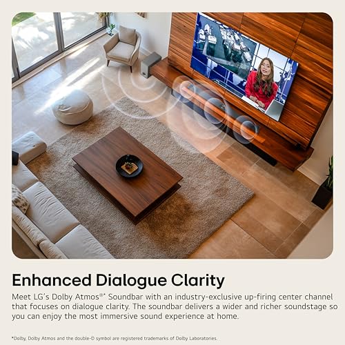 Image of LG S95AR 9.1.5 ch. Home Theater Soundbar with Wireless Subwoofer, Dolby Atmos Audio, TV Synergy, Wow Interface, AI Room Calibration (2025 Model)