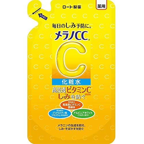 Rohto Melano CC Medicinal Stain Measures Lotion 170ml - Refill(Green Tea Set), 170 g (Pack of 1)