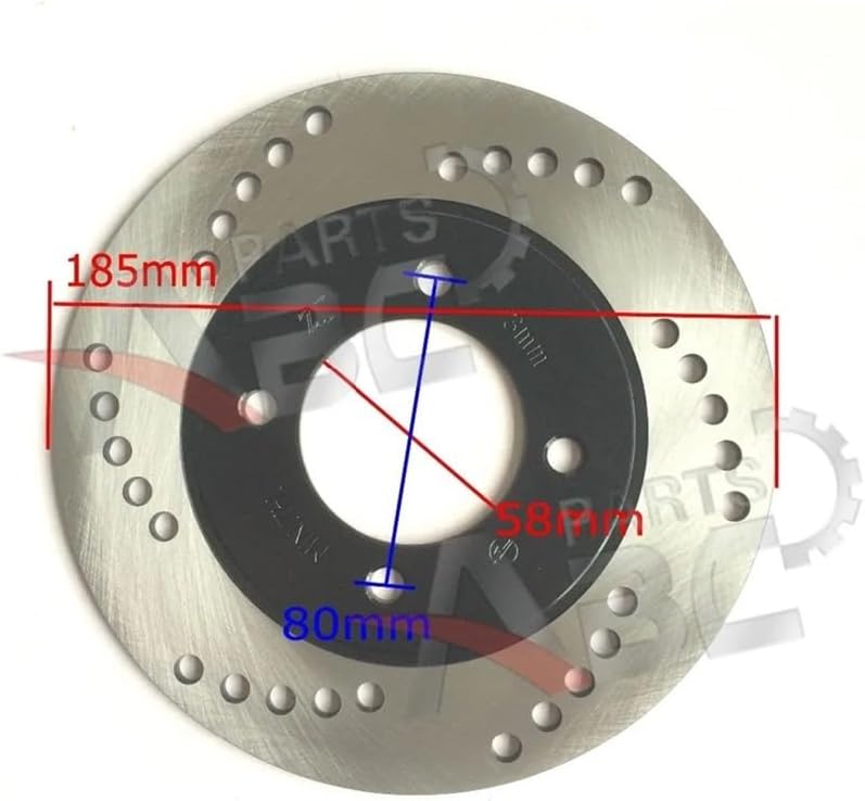 Brake Disc Fit For D02105 185mm 150CC 250CC Go Kart ATV Quad