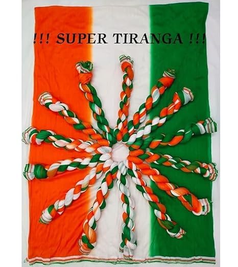 Image of Tricolour Blend Dupatta For Kids (Pack 1) | Tricolour Dupatta