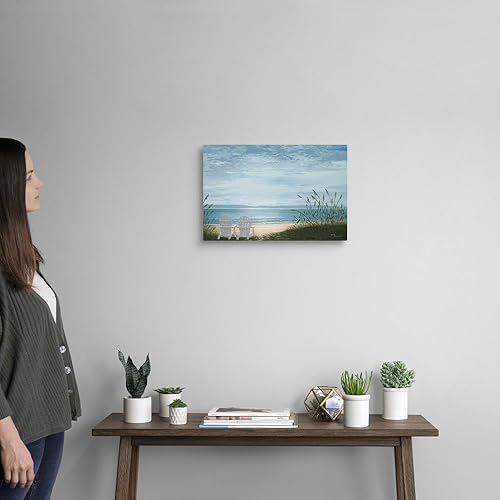 Miniatura 2 de Sillas de playa - Lienzo decorativo para pared, ilustraciones costeras