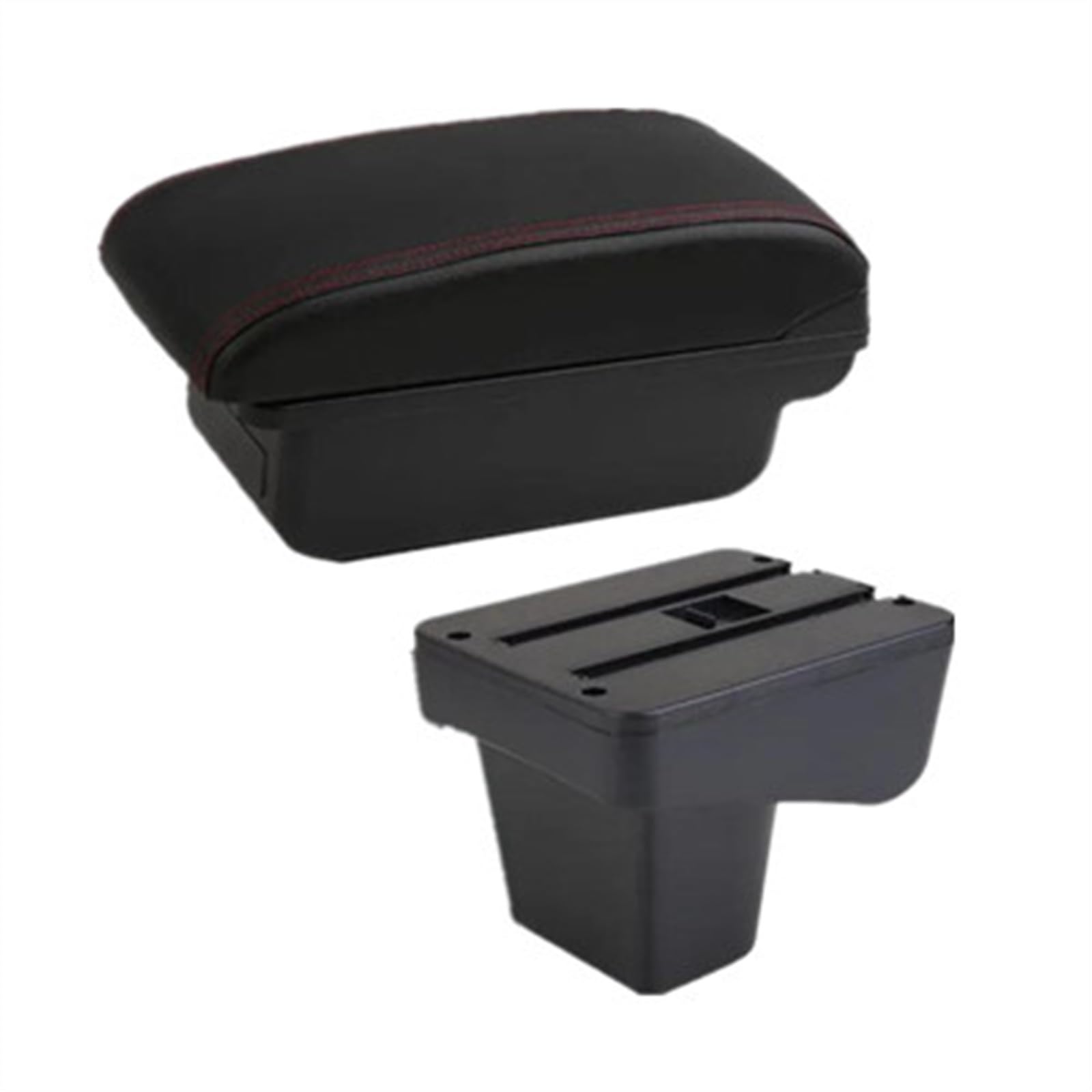 NMJLQW Storage Rack Car Interior Accessories Center Console Storage Box Multifunctional Armrest Storage Box For Vitara(A1 red line)