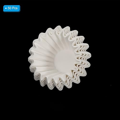 Miniatura 9 de PATIKIL Filtros de café para cesta de 1 a 2 tazas, filtro de papel marrón de 6.1 x 1.8 pulgadas, cafeteras de goteo desechables para cafetería,