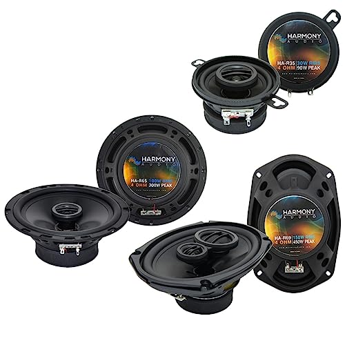 Harmony Audio HA-R69 6x9 450W Compatible with 2005-2015 Toyota Tacoma Bundle with HA-R65 6.5