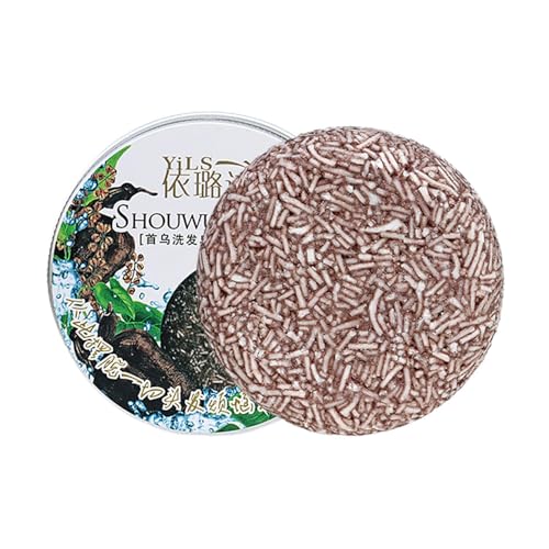 Shampooing éclaircissant pour cheveux - Shampooing naturel solide avec extrait de polygnum multiflorum - Savon capillaire décoloré - Hydratant à base de pour nourrir les cheveux - Restaure la