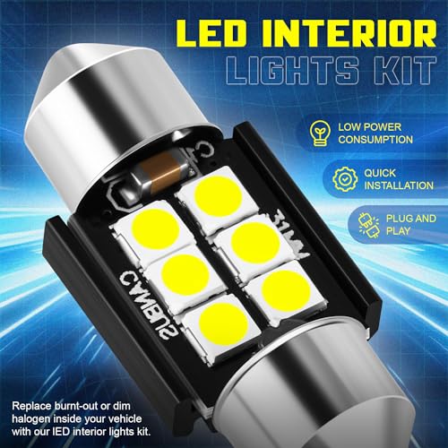 Kit de 8 Bombillas LED para Luz Interior de Auto miniatura 2