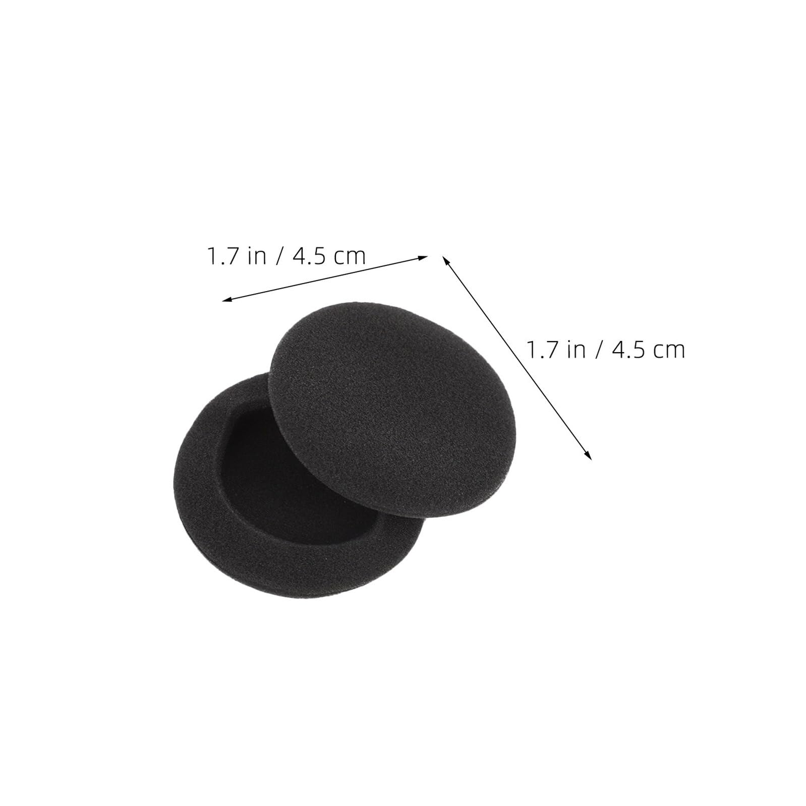 Coussinets d'oreille en Mousse de Rechange 50 Pièces Noirs