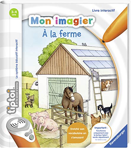 Ravensburger - Livre interactif tiptoi - Mon imagier à la ferme - Jeux électroniques éducatifs sans écran en français - Enfants à partir de 3 ans - 00027