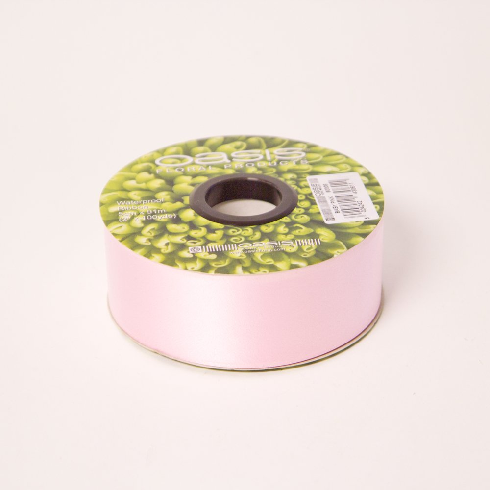 Floristrywarehouse Pale Pink 2" Florist Ribbon X 100Yds (50Mm X 91M) Roll/Reel - Pale Baby Pink
