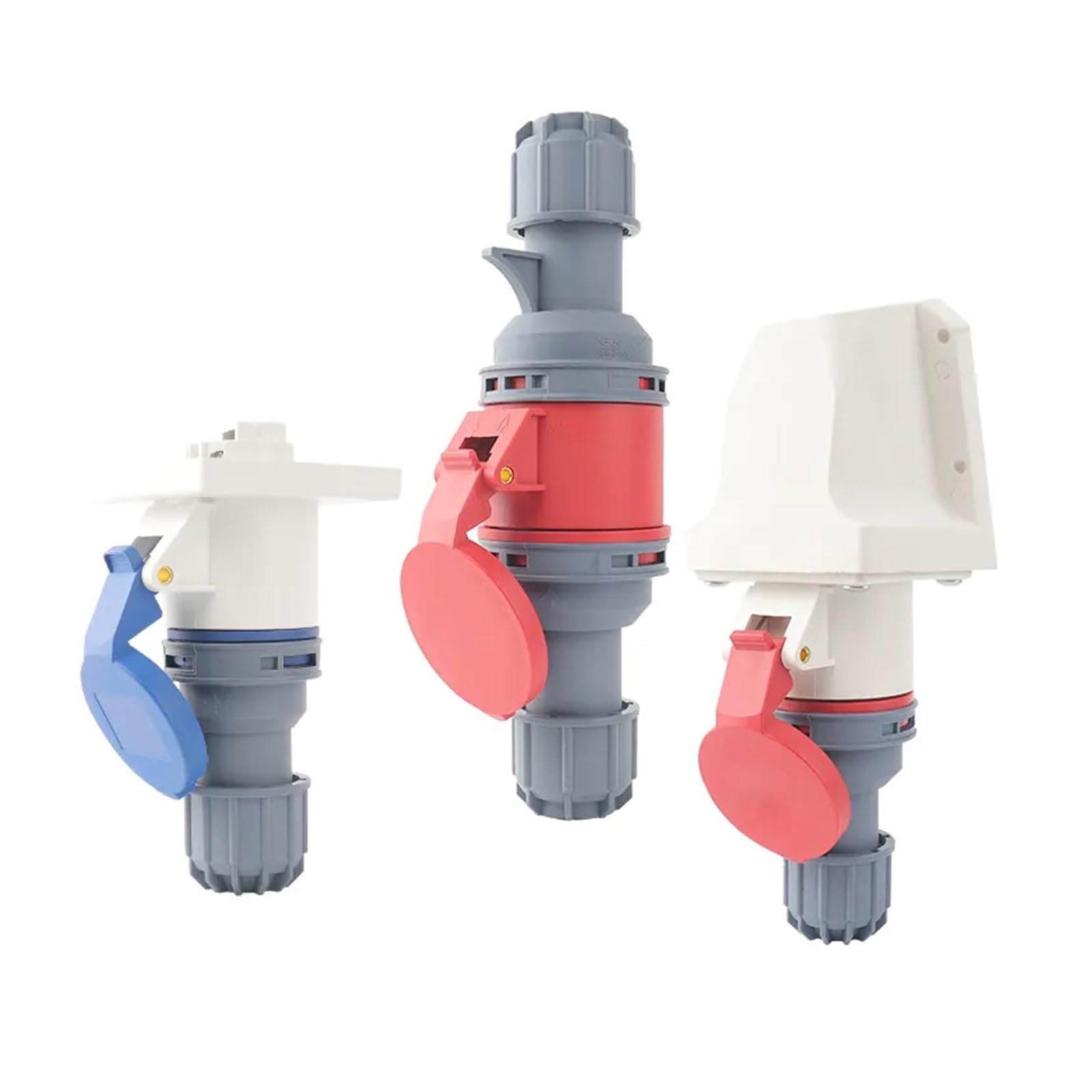 Spina e Presa Industriale IP44 16A/32A 3P 4P 5P Pannello di accoppiamento Impermeabile antideflagrante Presa montata a Parete(32a-Inward Tilt Socket)