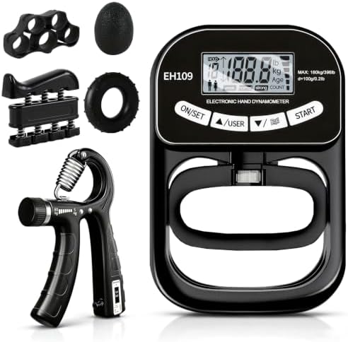 Grip Strength Tester Trainer Electronic Hand Dynamometer of 396lb...