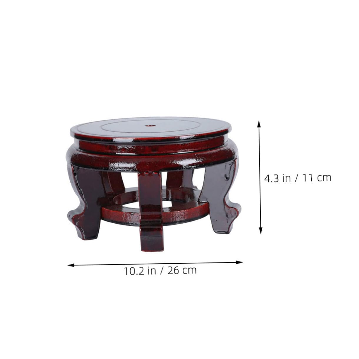 FRCOLOR Soporte para Macetas de Madera Sintética para Interiores Base Redonda, Adecuado para Levantar Plantas y Proteger Suelos en Sala de Estar y Jardinería