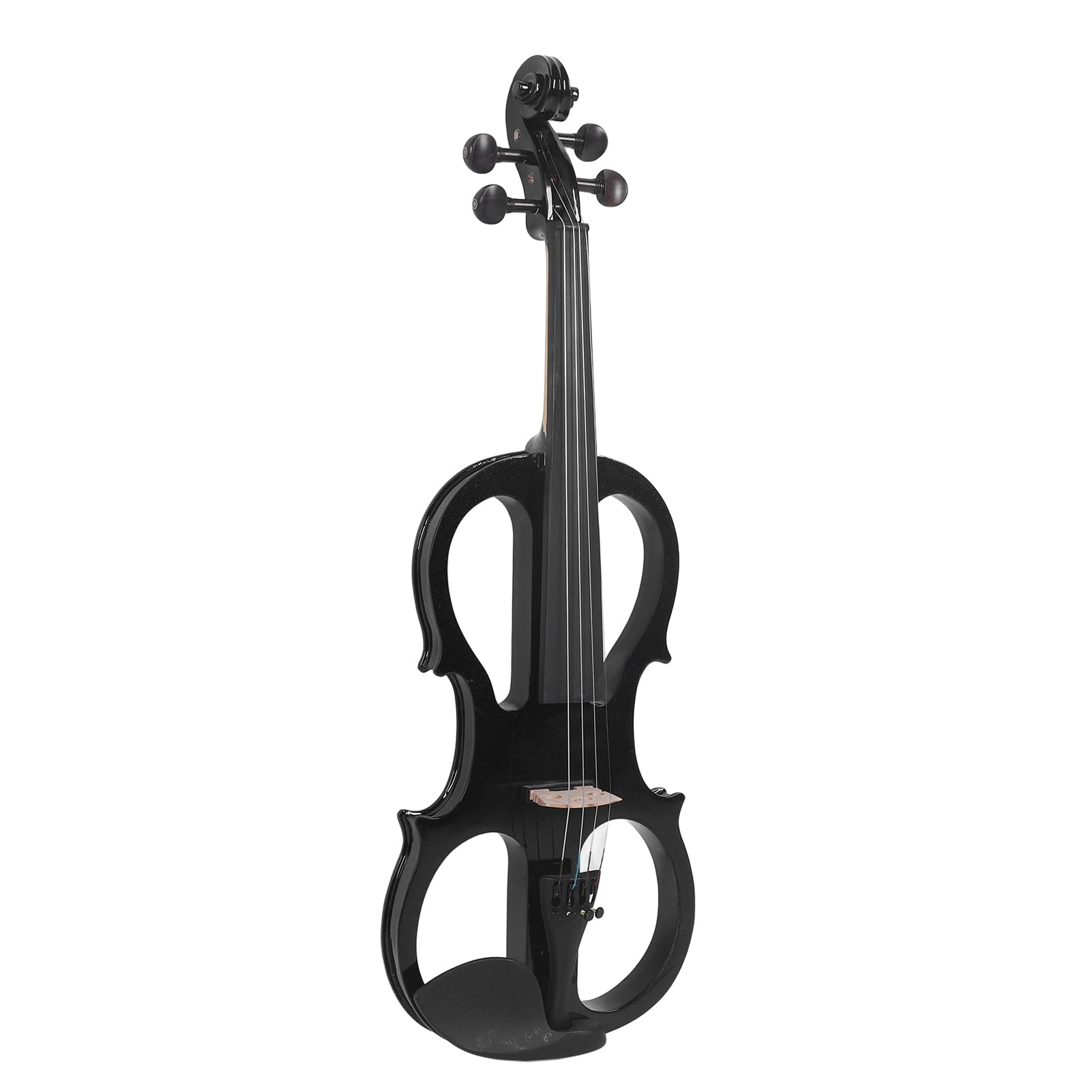 Sonew Kit Violino Elettrico Set Professionale 4/4 Violino Silenzioso per Studenti Adulti Design Leggero Ed Ergonomico per Pratica e Prestazioni (BLACK)