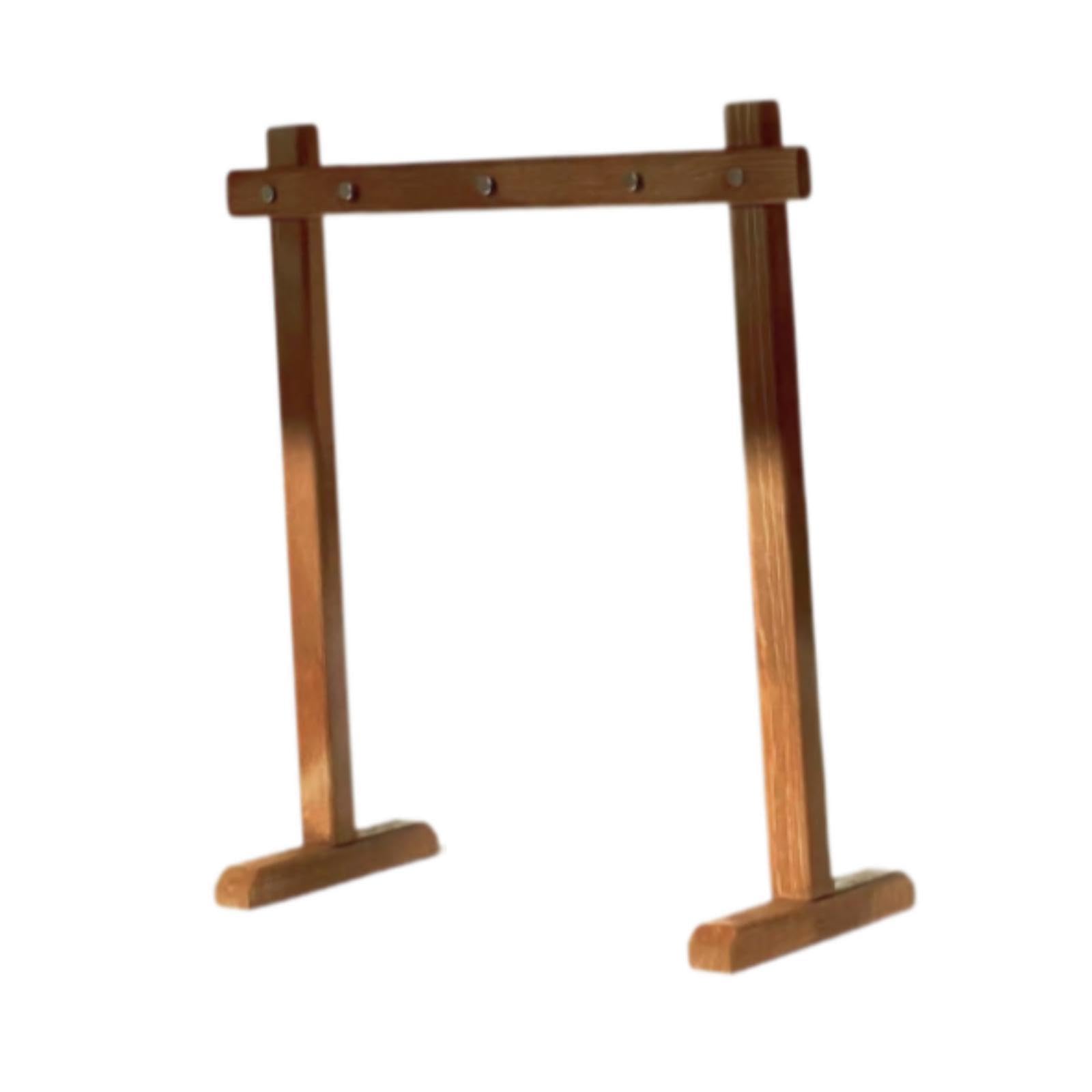 F Fityle Support de parine de Vent Gong Support Portable Polyvalent avec Un Porte-écrans de Bijoux de Base pour Le dîner comptoir de Bureau de Salle, L