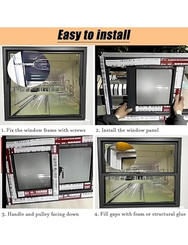 Ventana horizontal de aluminio que elimina la humedad en sótanos 6